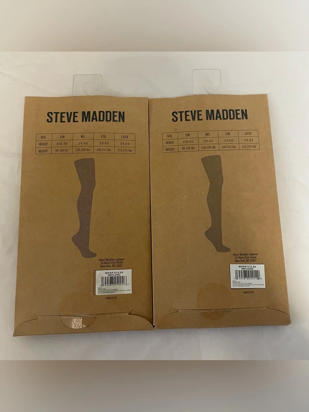 Steve Madden Black Fishnet Tights - 2 Pack